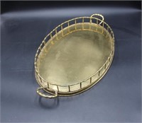 Large Gold Colored Vanity Tray