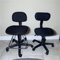 2 Adjustable Height Office Chairs