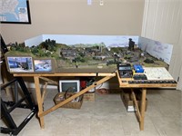 HO 73x49 Train Layout (12 inch tall background)