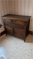 Vintage hand crafted wooden dresser