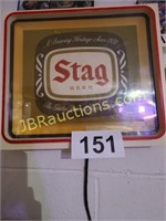 LIGHTED STAG BEER SIGN