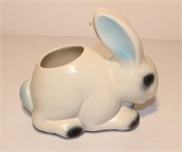 vintage pottery bunny planter