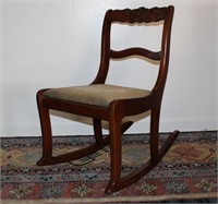 vintage Tell City carved rocking chair clean