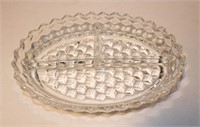 Fostoria American divided serving dish