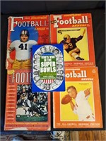 Vintage Football Magazines & Super Bowl Book