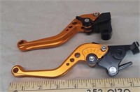 Motorcycle Brake and Clutch Levers - Orange - NEW
