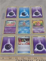 Lot of 9 Pokemon Cards in Sheet