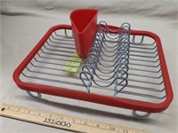 GUC Dish Drying Rack with Utensil Holder
