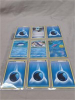 9 Pokemon Cards Water Based