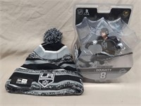 NHL Los Angeles King Gift Set Toque and Figure new