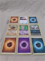 Lot of 9 Pokemon cards - Dark Theme