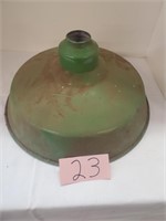 Green Porcelain Lamp Shade===gas station