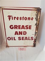 Metal Firestone Grease and Oil Seal Cabinet