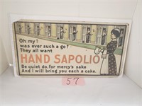 Paper Hand Sapolio Advertising