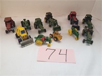 Lot of Toy Tractors