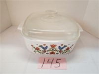 Decorated Corning Ware Dutch Oven