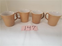 Brown Pyrex Coffee Cups - Mugs