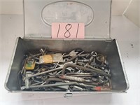 Metal Box of Nuts and Bolts