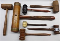 Lot of Mallets & Gavels