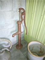 Red Cross cast iron pitcher pump