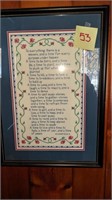 Needlepoint ,large framed