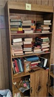 Bookshelf w/ contents- Early books - farm etc