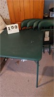 Folding table and chairs