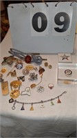 Eastern Star Jewelry Lot - 10 k ring , sterling et
