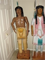 Cayuse Indian Brave - Wood Carved - Americana