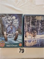 2 wild wolf puzzles