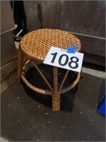 Small wicker plant stand/stool