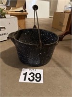 Granite ware spouted bucket