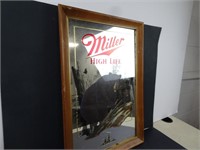 Miller High Life Black Bear Beer Mirror 22" x 15"
