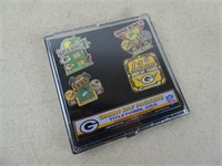 Set of 4 Packers Pins - Unopened