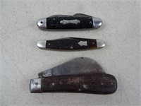 Lot of 3 Vintage Pocket Knives
