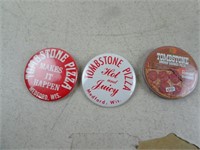 Three Tombstone Medford WI Button Pins