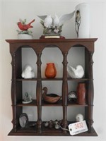 Lot #2432 - Wooden wall hanging shelf and