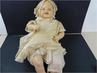Large Vintage Creepy Doll 22" Long