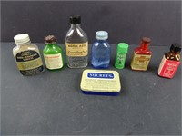 Lot of Vintage Medicine Bottles and Related Items