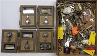 PO Box Doors & Small Box of Keys