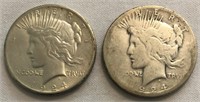1924-P & 1924-S Peace Dollars