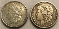 1891-P & 1891-O Morgan Dollars