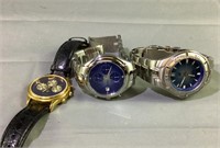 Lot of three Fossil men’s watches