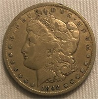 1892-CC Morgan Dollar