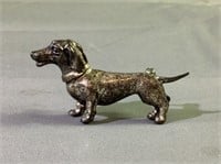 Vintage 2 inch sterling silver Dog pin