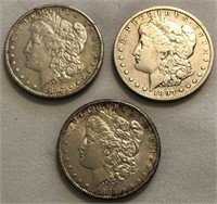1897-P, 1897-O & 1897-S Morgan Dollars