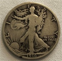 1916-P Walking Liberty Half-Dollar