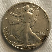 1916-D Walking Liberty Half-Dollar
