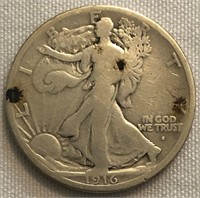 1916-S Walking Liberty Half-Dollar