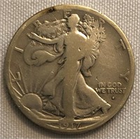 1917-S (Obv) Walking Liberty Half-Dollar